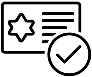 card with star and checkmark