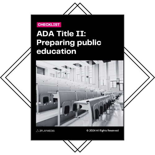 ADA Title II: Preparing public education
