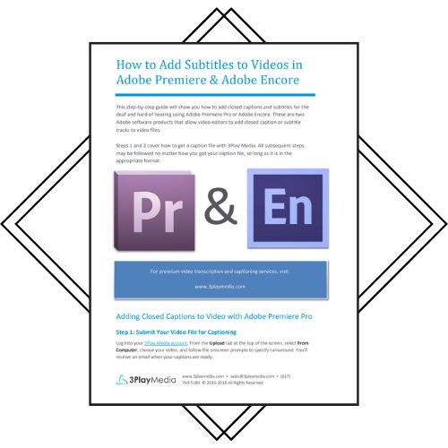 Adding Subtitles to Adobe Premiere and Adobe Encore Thumbnail