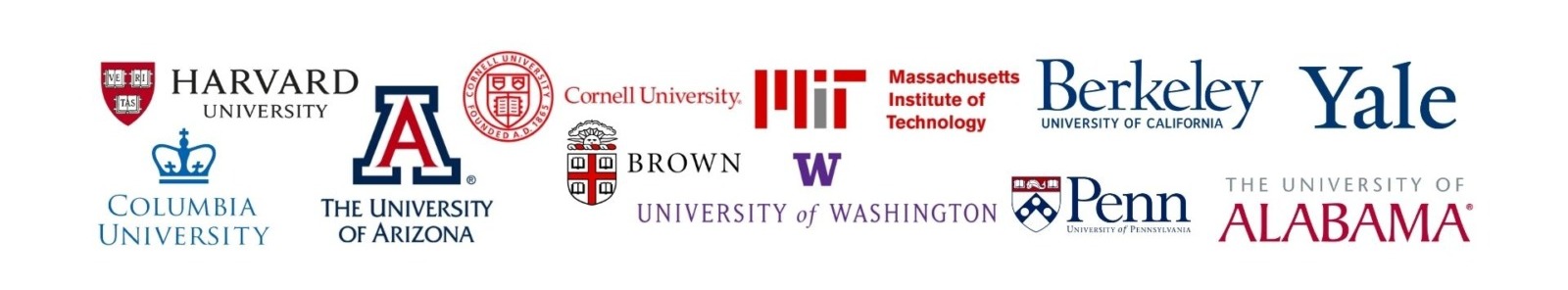 A logo splash of schools that use 3Play Media