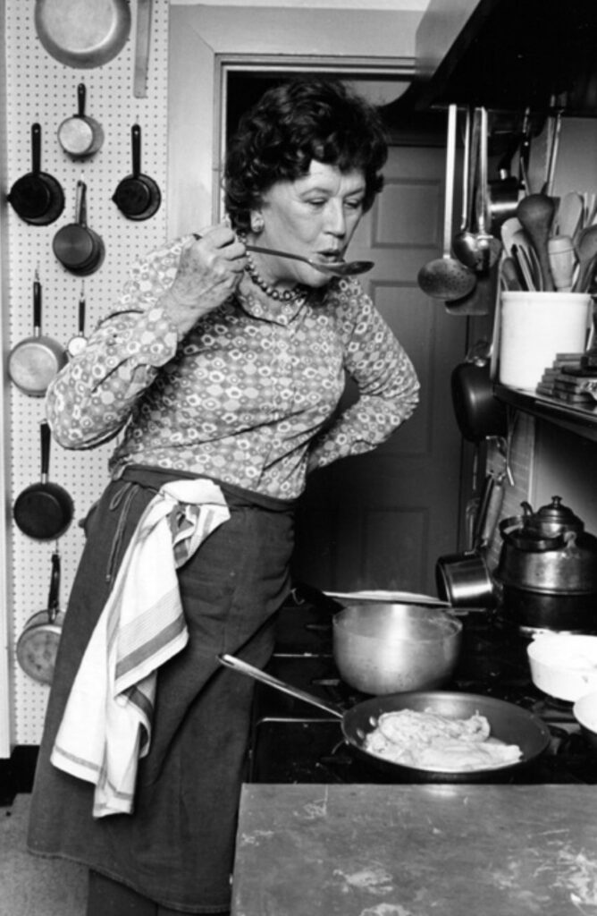 Julia Childs cooking