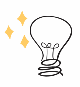 Light bulb with sparkles