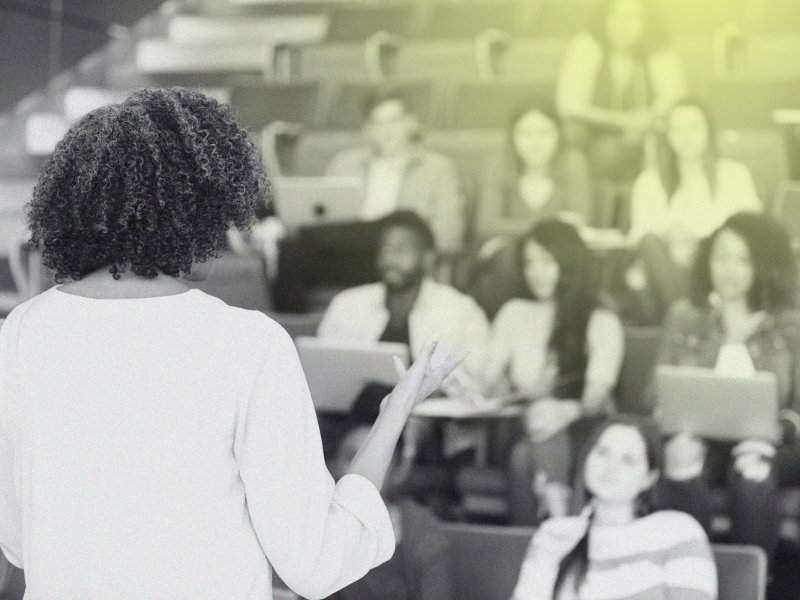 professor giving lecture